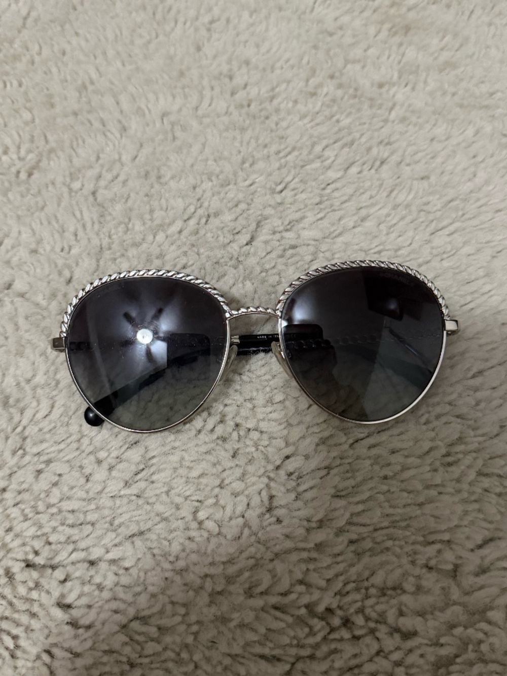Chanel - Pantos Sunglasses - Silver Gray - Chanel Eyewear